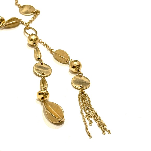 CHICO’s Matte Gold-Tone Dangle Tassel
Charm Necklace | NWOT - Picture 7 of 7